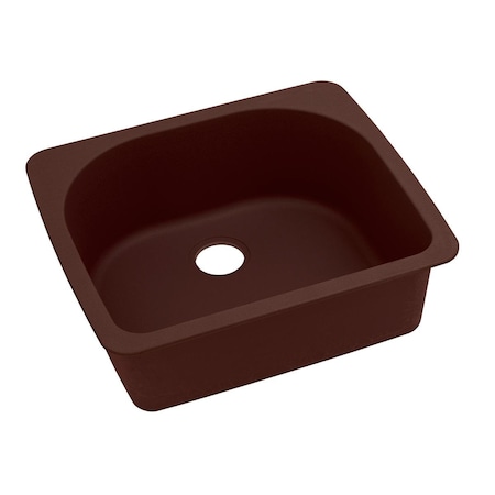 Elkay Quartz Classic 25 X 22 X 8-1/2 Single Bowl Top Mount Sink Pecan ELGS2522PC0